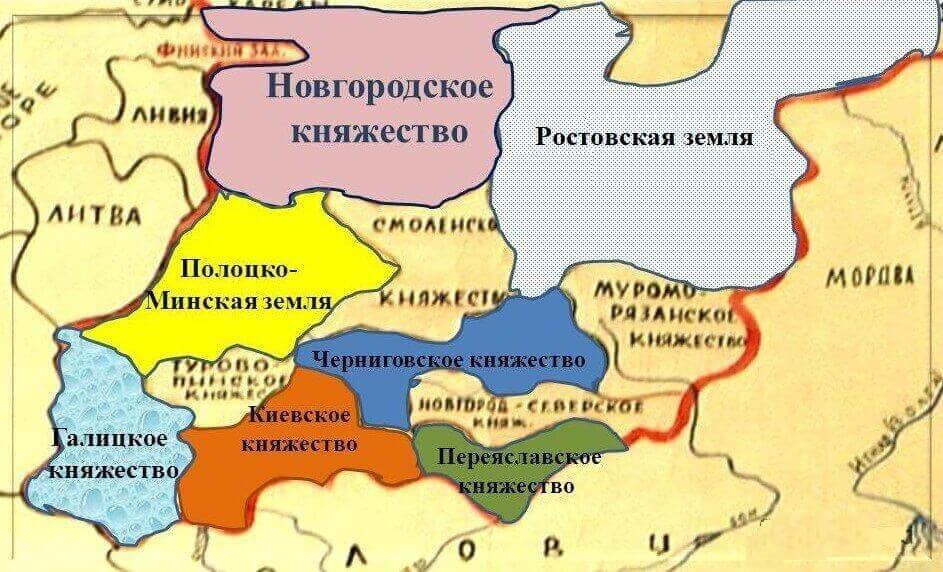 Переяславское княжество на юге и Ростовская земля на севере