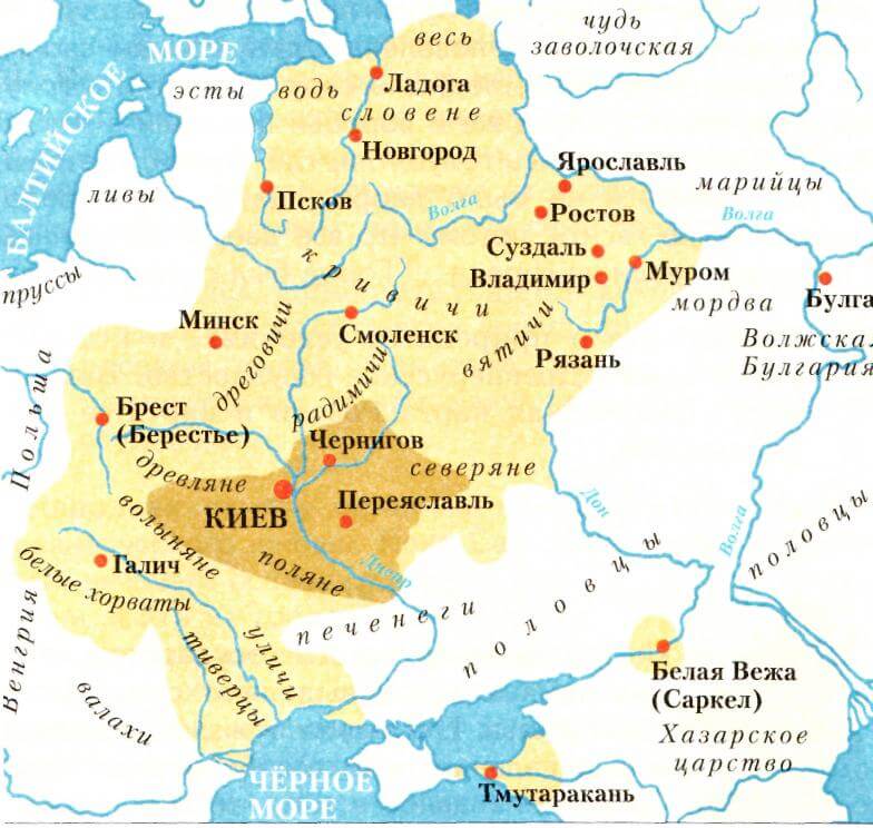 Славянские племена и их соседи на современной карте